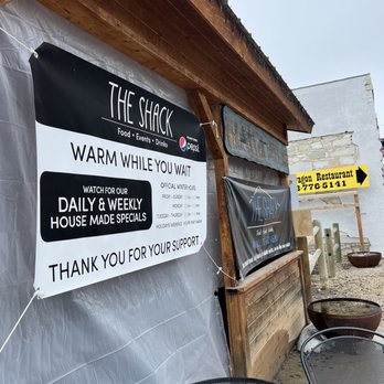 The Shack - a sign on the side of a building - Coffee & Tea Near Me - Lava Hot Springs, Idaho The Shack - a sign on the side of a building - Coffee & Tea Near Me - Lava Hot Springs, Idaho
