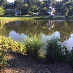 Pelham Country Club - Pond to the left of the clubhouse (if you're standing on the steps looking out). Pretty sweet!