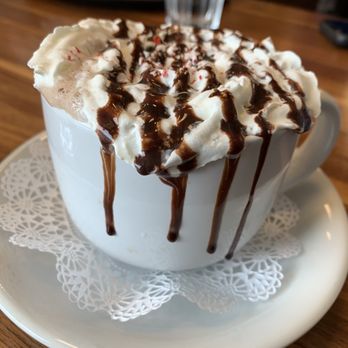 Turning Point - Peppermint hot chocolate, reportedly was delicious! - Breakfast & Brunch Near Me - Newark, Delaware