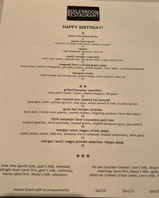 Menu photo 6 Boiler Room Omaha, NE