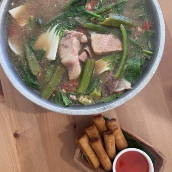 Isla Pilipinas Cafe - Sinigang na Baboy (pork) & lumpia - Filipino Near Me - Fort Lauderdale, Florida