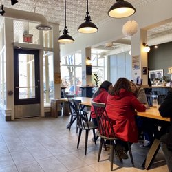 Happy Goat Coffee - Inside, facing the street