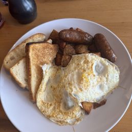 2 egg & sausage link breakfast combo w toast & potatoes 2 egg & sausage link breakfast combo w toast & potatoes