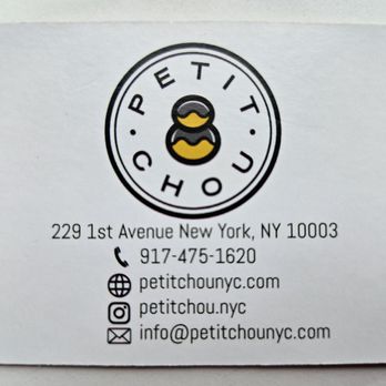 Petit Chou - Business card - Bakeries Near Me - New York, New York Petit Chou - Business card - Bakeries Near Me - New York, New York