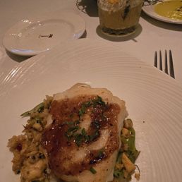 sea bass w/ fried egg risotto (supposed to be seared) sea bass w/ fried egg risotto (supposed to be seared)