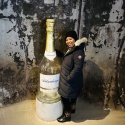 Schlumberger Wein-u Sektkellerei - Me and the oversized Champagne Bottle - Dec 2023