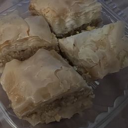 Baklava - walnut; and they have several other options that are good too; but walnut is the best!! Baklava - walnut; and they have several other options that are good too; but walnut is the best!!