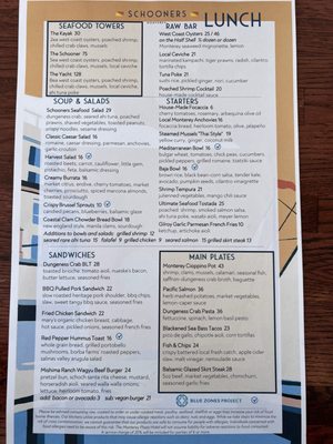 Menu photo 8 Schooners Monterey Monterey, CA Menu photo 8 Schooners Monterey Monterey, CA