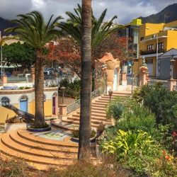 Parque Antonio Gómez Felipe - Freitreppe am Eingang...