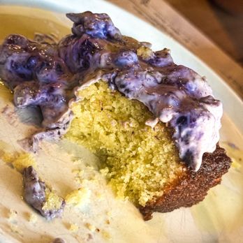 Industry Standard - Lemon olive oil cake with a blueberry mascarpone whipped topping - New American Near Me - Phoenix, Arizona