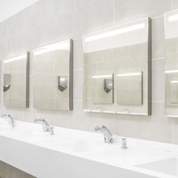 Bright Touch Maids & Janitorial Services - Sanitized office bathroom.