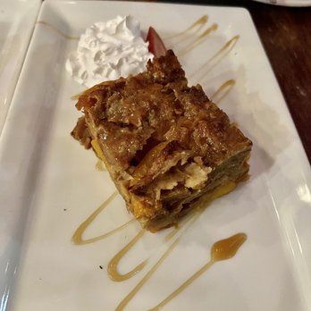 Blvck Cow - Peach Croissant Bread Pudding - Cocktail Bars Near Me - Bowie, Maryland Blvck Cow - Peach Croissant Bread Pudding - Cocktail Bars Near Me - Bowie, Maryland