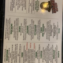 Over The Border - Menu