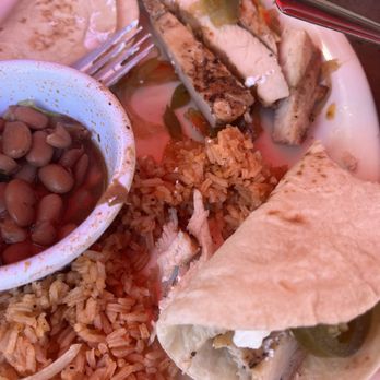 Casa Rio - Chicken fajitas ~ chicken strips seemed like it came from a bag from grocery store. Daughter said it was chewy - Mexican Near Me - San Antonio, Texas Casa Rio - Chicken fajitas ~ chicken strips seemed like it came from a bag from grocery store. Daughter said it was chewy - Mexican Near Me - San Antonio, Texas