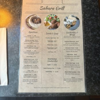 Sahara Grill - menu - Middle Eastern Near Me - Philadelphia, Pennsylvania Sahara Grill - menu - Middle Eastern Near Me - Philadelphia, Pennsylvania