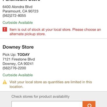 The Home Depot - Shows Downey has some. No one wanted to be bothered . - Hardware Stores Near Me - Downey, California The Home Depot - Shows Downey has some. No one wanted to be bothered . - Hardware Stores Near Me - Downey, California