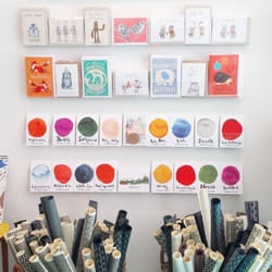 Curiouser and Curiouser - Inside Curiouser.  A small selection of our gift cards and gift wrap.
