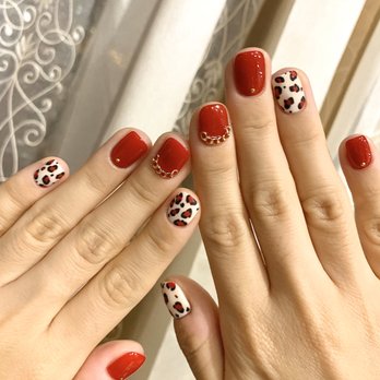 Tiffany’s Nail - Red leopard design - Nail Technicians Near Me - Honolulu, Hawaii