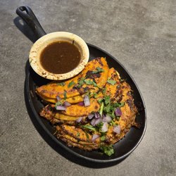 Memo’s Mexican Kitchen - Quesabirria with Consome' This is delicious- It's very tasty and just melts in your mouth.