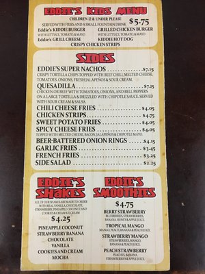 Menu photo 6 Eddie's Grill Yuma, AZ