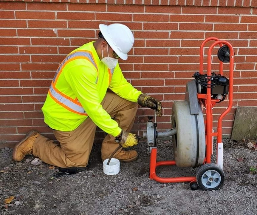 Slide of Lions Head Drain Cleaning