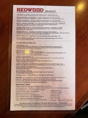 Menu photo 1 Redwood Portland, OR Menu photo 1 Redwood Portland, OR