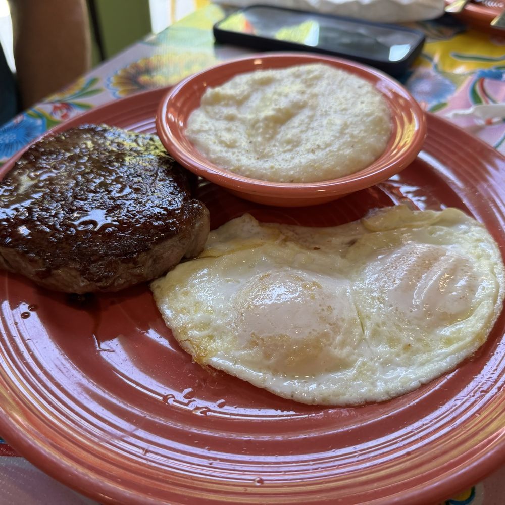 Steak Steak and Eggs with grits Steak Steak and Eggs with grits