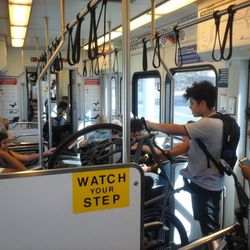 Valley Transportation Authority - Bikes blocking door
