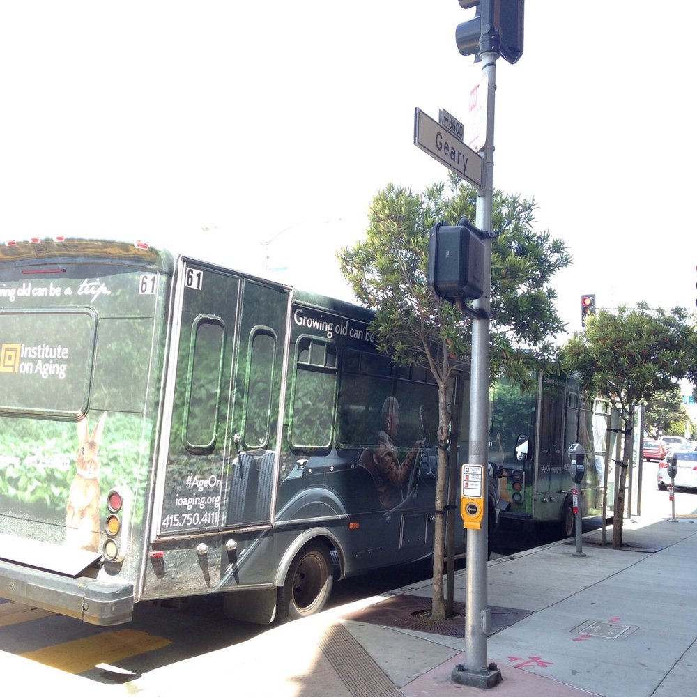 Institute on Aging - Forced to run across the street after surgery because the company shuttle was blocking the crosswalk. - Counseling & Mental Health Near Me - San Rafael, California