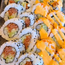 Spicy Ahi Cucumber Roll & Shrimp Cucumber Roll Spicy Ahi Cucumber Roll & Shrimp Cucumber Roll