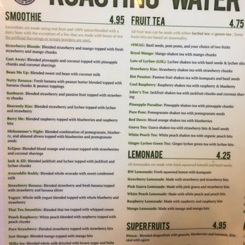 Roasting Water - Menu - Bubble Tea Near Me - Long Beach, California Roasting Water - Menu - Bubble Tea Near Me - Long Beach, California