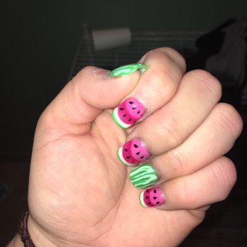 Magic Nails - First time when I got them - Nail Salons Near Me - Oak Brook, Illinois