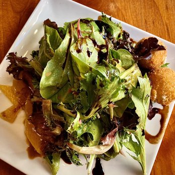 Modesto - Beet salad with goat cheese fritters - Italian Near Me - Asheville, North Carolina Modesto - Beet salad with goat cheese fritters - Italian Near Me - Asheville, North Carolina