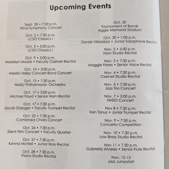 NMSU Atkinson Hall - Upcoming free concerts. - Music Venues Near Me - Las Cruces, New Mexico NMSU Atkinson Hall - Upcoming free concerts. - Music Venues Near Me - Las Cruces, New Mexico
