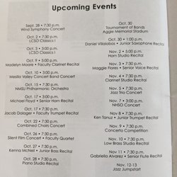 NMSU Atkinson Hall - Upcoming free concerts.