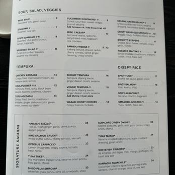 Bamboo Sushi - Menu (page 1) - Sushi Bars Near Me - San Ramon, California