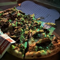 We had a little Nightime picnic in the park.. Sad our pizza was not a hit.
