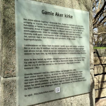 Gamle Aker kirke - Infotafel - Churches Near Me - Oslo, 03