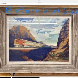 Midwest Liquidation Services - Before photo of 80 year old lithograph