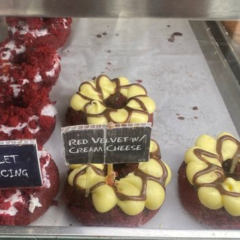 Hurts Donut - Two kinds of red velvet - Donuts Near Me - Frisco, Texas Hurts Donut - Two kinds of red velvet - Donuts Near Me - Frisco, Texas