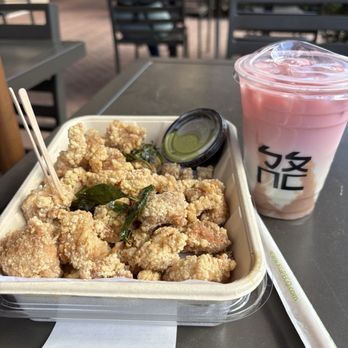 Bopomofo Cafe - popcorn chicken and taro sweet milk - Cafes Near Me - Irvine, California