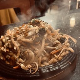 Spicy pork udon, Stunning presentation and generous portion.
