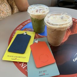 Free luggage tags & free drink promo Free luggage tags & free drink promo