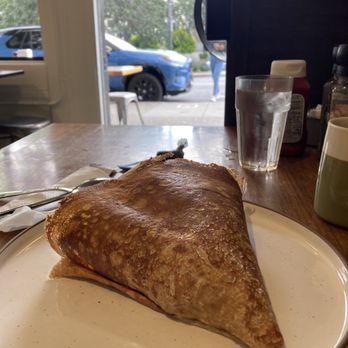 Eight AM - Ham and egg with Swiss crepe Fantastic. - New American Near Me - San Francisco, California Eight AM - Ham and egg with Swiss crepe Fantastic. - New American Near Me - San Francisco, California