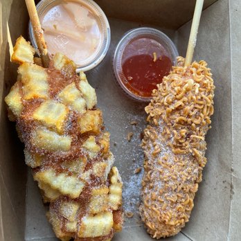 STIX - Potatocombo Corndog, Ramendog - Hot Dogs Near Me - San Francisco, California STIX - Potatocombo Corndog, Ramendog - Hot Dogs Near Me - San Francisco, California