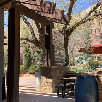 Camp Outpost - Outdoor dining - New American Near Me - Springdale, Utah Camp Outpost - Outdoor dining - New American Near Me - Springdale, Utah