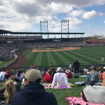 Salt River Fields at Talking Stick - Right field lawn area, bring a blanket and a tarp the day after a rain! - Stadiums & Arenas Near Me - Scottsdale, Arizona Salt River Fields at Talking Stick - Right field lawn area, bring a blanket and a tarp the day after a rain! - Stadiums & Arenas Near Me - Scottsdale, Arizona