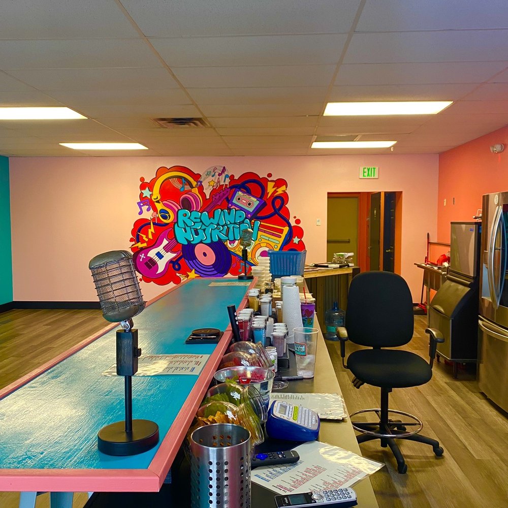 Rewind Nutrition - a brightly colored office - Juice Bars & Smoothies Near Me - Goose Creek, South Carolina Rewind Nutrition - a brightly colored office - Juice Bars & Smoothies Near Me - Goose Creek, South Carolina