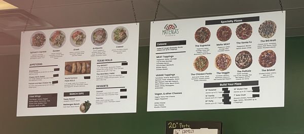 Menu photo 3 Mattenga's Pizzeria Callaghan San Antonio, TX