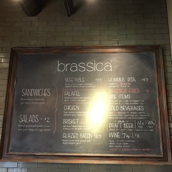 Brassica - Menu - Mediterranean Near Me - Upper Arlington, Ohio